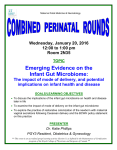 Infant Gut Microbiome