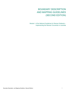 Boundary Description and Mapping Guidelines (second edition)