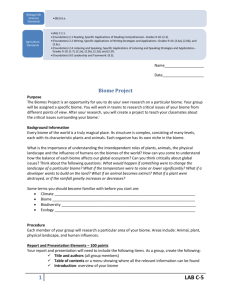 C-5 Biome Project