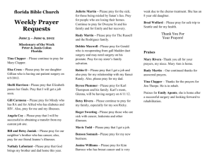 florida Bible Church Weekly Prayer Requests
