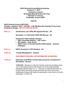 2015-01-06/07 LNPA WG Agenda