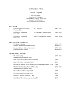 Sample CV Template - Earth and Space Sciences