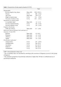 Table 1. Characteristics of study sample at baseline (N=932) Total