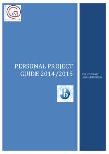 What is personal project