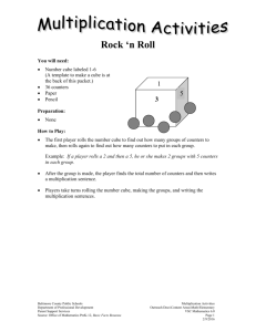 Multiplication Activities - Baltimore County Public Schools