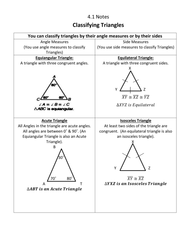 Classifying Triangles 8397