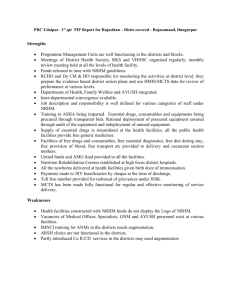 Weaknesses - Ministry of Health & Family Welfare