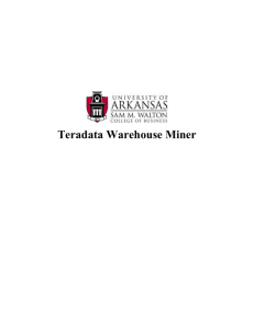 Teradata Warehouse Miner