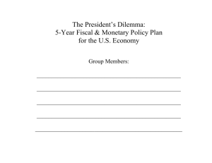 FIVE YEAR PLAN FOR PRES. DILEMMA