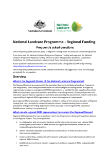 National Landcare Programme - Regional Funding Frequently