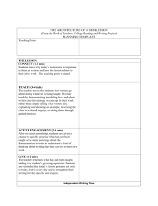 Microsoft Word - UNIT DESIGN Day 3 Blank minilesson template.doc