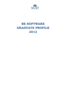 be software graduate profile 2012 - National University of Sciences