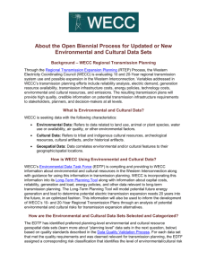 Environmental and Cultural Data Biennial Update Process Introduction