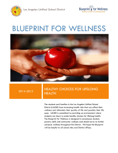 BLUEPRINT FOR WELLNESS - Los Angeles Unified School District