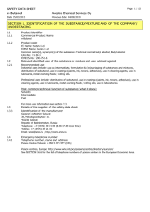 SAFETY DATA SHEET n-Butanol Date 25/02/2011 Page / 12