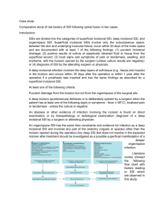 Case study Comparative study of risk factors of SSI following spinal