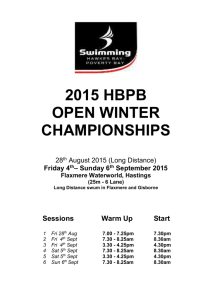 2015 HBPB Winter Championships Qualifying Times