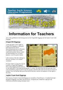 Echunga Goldfields Information for Teachers