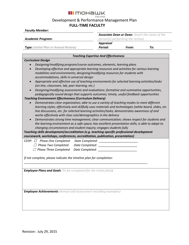 Performance Management Plan Template from s3.studylib.net