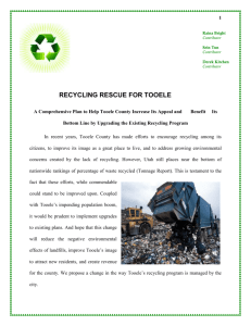 Recycling Rescue for Tooele County