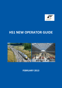 HS1 New Operator Guide