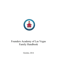 Parent Handbook - Founders Academy