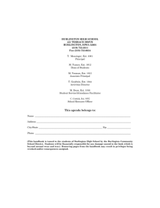 Parent/Student Handbook - Burlington Community School District