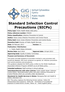 Standard Infection Control Precautions policy