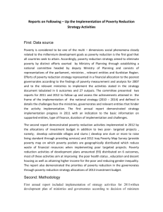 meta data- Implementation of Poverty Reduction Strategy Activities