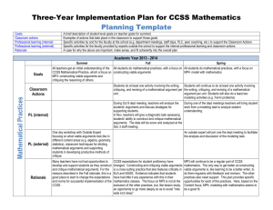Three-Year Implementation Plan for Math–Sample (doc)
