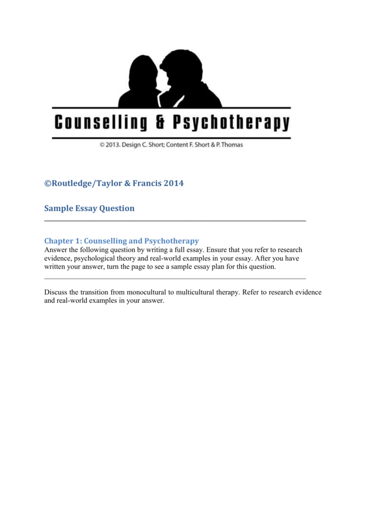 counselling essay