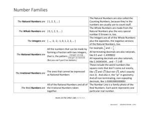The Natural Numbers are