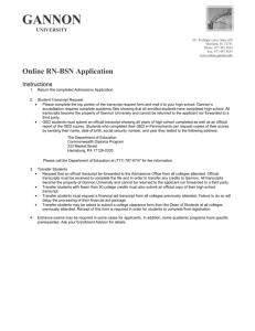 Online RN-BSN Application