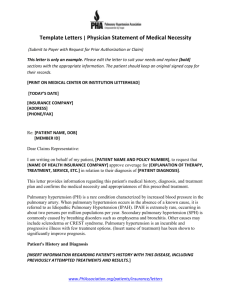 Physician Statement of Medical Necessity