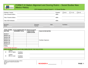 2016 RfA Form F.9 – Social Studies NM History, 9-12