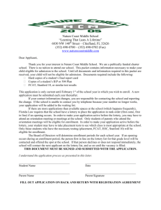 Applicant Letter - Nature Coast Middle School