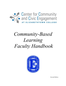 Community-Based Learning Faculty Handbook