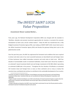 Invest Saint Lucia Value Proposition