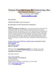 Castle Construction & Consulting, Inc - we are a woman
