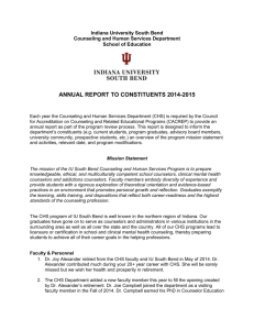 Annual Counseling Report – 2015