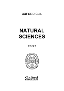 Programación Natural Sciences 2º ESO English