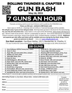 We will give away 7 guns an hour - Rolling Thunder