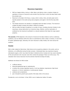Meconium Aspiration