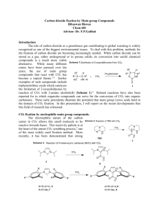 Carbon dioxide fixation by Main-group Compounds