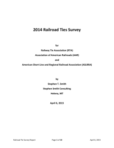 2014 Railroad Ties Survey for Railway Tie Association (RTA)