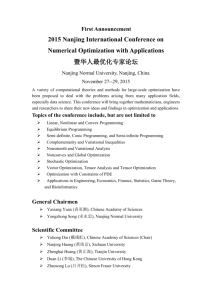 Numerical Optimization with Applications
