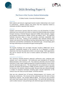 The Power of the Teacher-Student Relationship