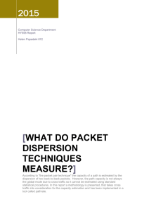 3. Packet Pair Dispersion