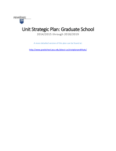 Penn State Graduate School Strategic Plan