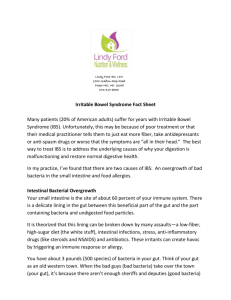 IBS Info Sheet - Lindy Ford Nutrition & Wellness